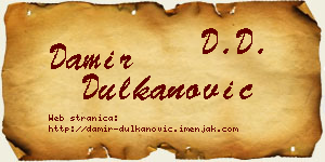 Damir Dulkanović vizit kartica
